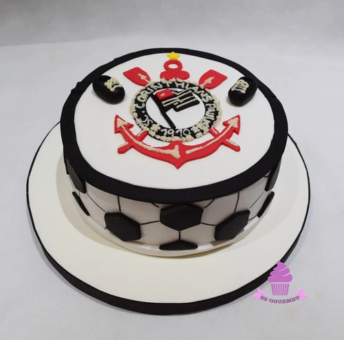 Torta Corinthians Pelota Personalizada Tematica Futbol 0