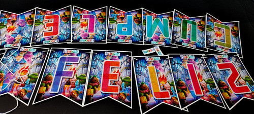 Banderin Deco Feliz Cumple Pelicula Elementos Guirnalda 0