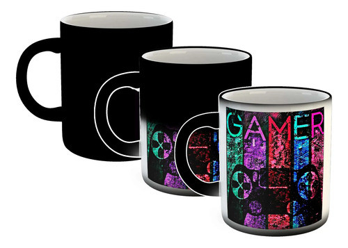 Taza Magica Gamer Jostick Colores Juego Play Game 0