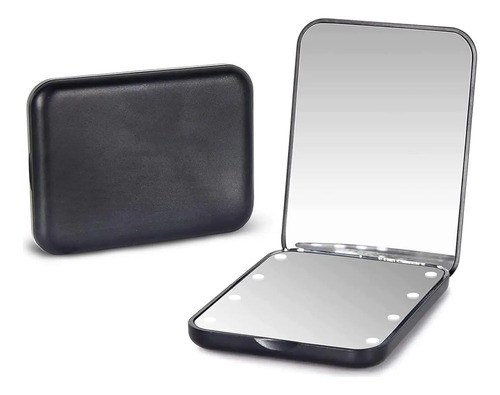 Espejo Plegable De Bolsillo Portatil Con Aumento Led Kintion 0
