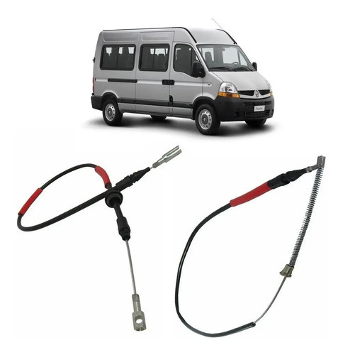 Kit X 2 Cables De Freno Renault Master Corta H/2013 0