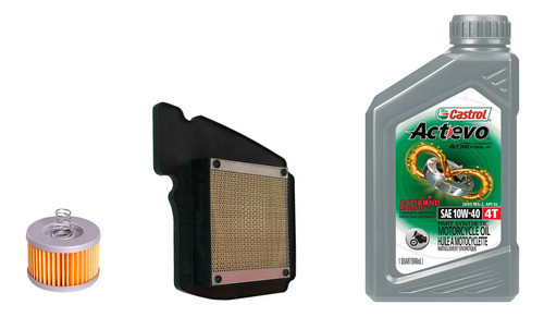 Kit Filtros + Actevo 10w-40 Yamaha Fz16 0