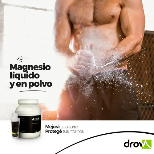 Magnesio Deportivo En Polvo Escalada Crossfit Gym 1 Kg Drow 1