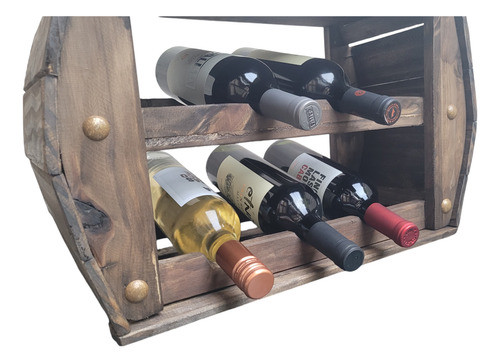 Mueble 5 Vinos Bodega Madera Cava Vinoteca Rustica Campo 1