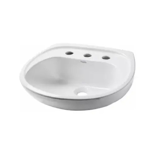 Bachas Baño Lavatorio Ferrum Andina 3 Ag Blanca 0