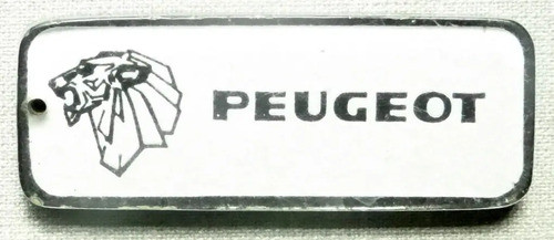 Antiguo Llavero Peugeot Emblema Leon Acrilico 1
