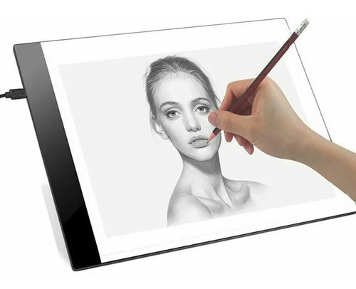 Tableta Dibujo Calcar Tabla Luz Led A4 Ilustraciones Tatuaje 0