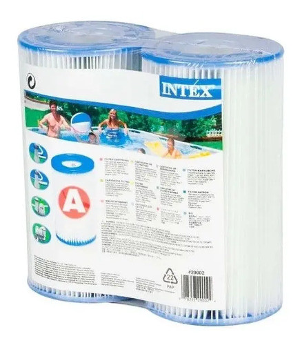 Filtro Cartucho Para Bomba Intex Filtrante Pack 2 Unidades 0