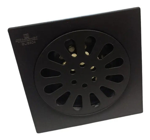 Rejilla Piso Sifonada 10x10 Metal Negro Rimontti - Ferrejido 0