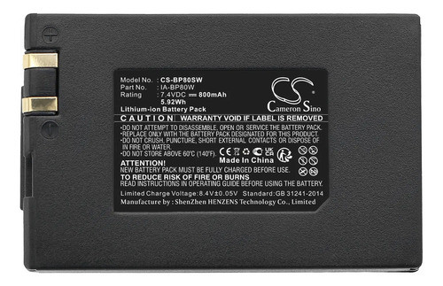Batería Para Samsung Ia-bp80w, Vp-dx100i, Bp80sw, 800mah 0