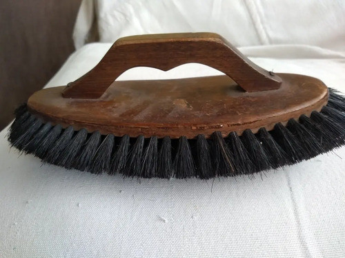Cepillo De Ropa Antiguo De Madera Con Mango 0