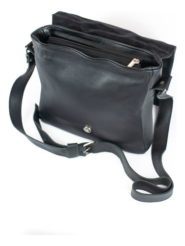 Morral Mediano, Con Tapa, 100% Cuero. Art. M6000 1