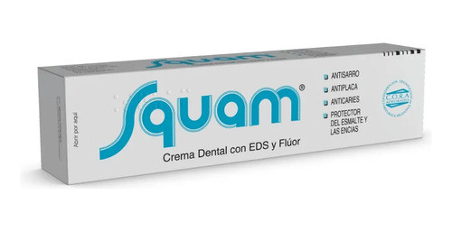 Pack X 3 Pasta Dental Squam Con Eds Y Flúor X 120 Gramos 0