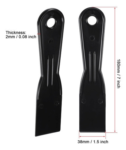 4 Espatulas Para Esparcir, Alisar 1.5  Plastico Abs Uxcell 1