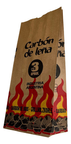 Bolsa De Papel Para Carbón F. Cuadrado 3kg 125grs X 400u 0