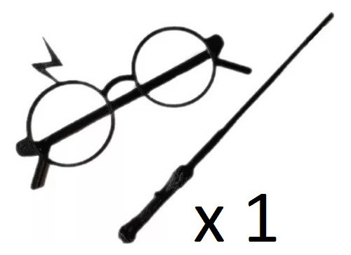 Anteojos Harrry Y Varita Cotillon Chicos X1 - Envíos 1