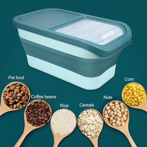 ~? Contenedor Plegable De Almacenamiento De Alimentos Para P 1