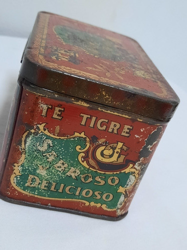 Lata Antigua De Te Tigre Sabroso Y Delicioso 1