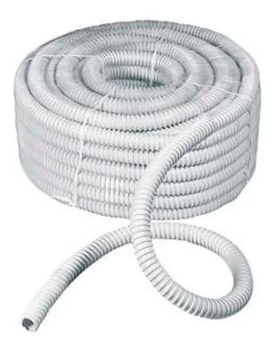 Caño Corrugado Flexibl Blanco 7/8 Ignífugo P Cable Electrico 0