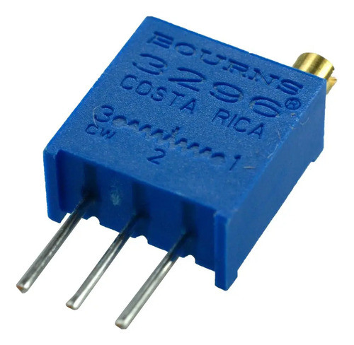 Preset Trimpot Cermet 25 Vueltas 3296w-100 Bourns 10 Ohm X5 0