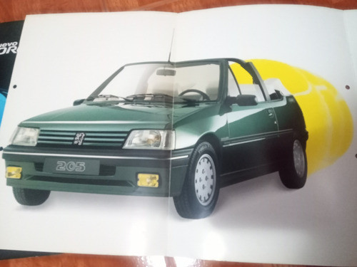 Folleto Peugeot 205 Roland Garros Cabriolet Publicidad 1