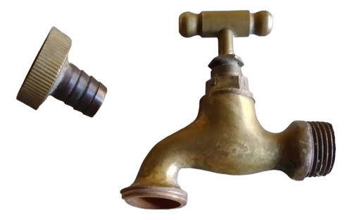 Antigua Canilla De Bronce 0