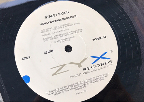 Disco Vinilo Stacey Paton / Wanna Know Where The Groove Is 1