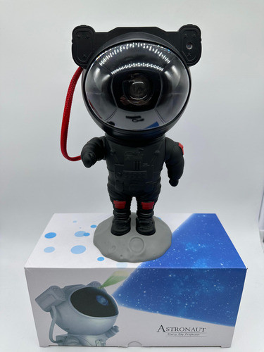 Astronauta Proyector Galaxia Estrellas Lámpara Luz. Negro 1