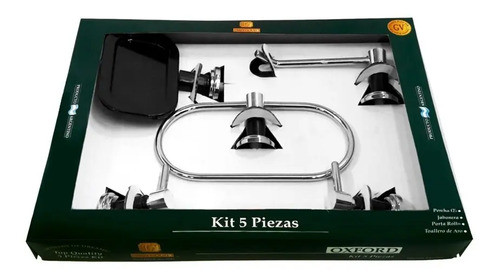Kit De Accesorios De 5 Piezas Van Goud Oxford Negro Vng 0