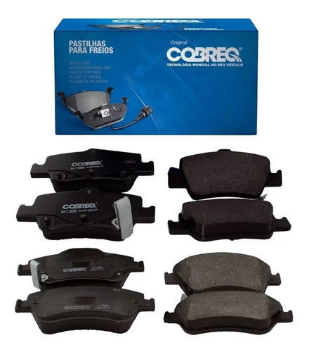 Kit Pastillas De Freno 4 Ruedas Toyota Corolla 09/14 Cobreq 0