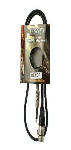 Conector Adaptador Canon-plug 6.5mm Moon Con Cable 3 Metros 0