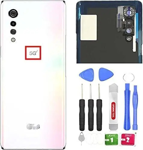 Tapa Trasera De Repuesto Para LG Velvet 5g G900vm Blanco Ros 0