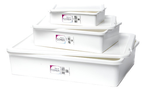Set 3 Bandejas Cajas Con Tapa Fermentado Leudado De Masas 0