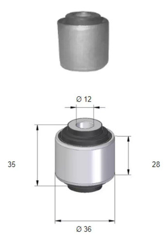 Buje Brazo De Suspension Trasero Susperior  Ford Focus 1