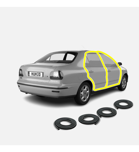 Burletes De Puertas Delanteros Y Traseros Fiat Marea 0