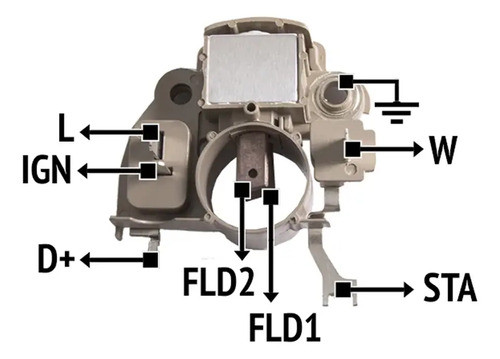 Regulador Alternador Mitsubishi Ford  /kia/mazda 12v. 0