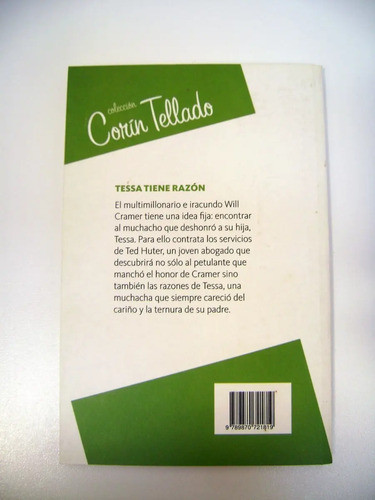 Tessa Tiene Razon Corin Tellado 16 Novela Romantica Boedo 1