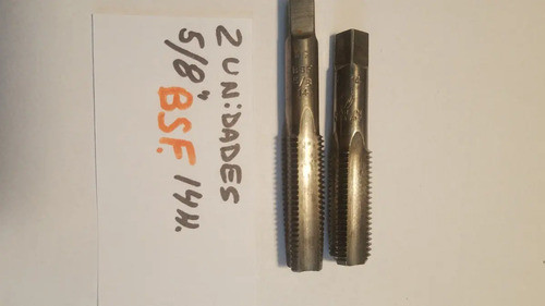 Set 2 Machos De Roscar  De 5/8  Rosca  Bsf. X 14 Hilos 1