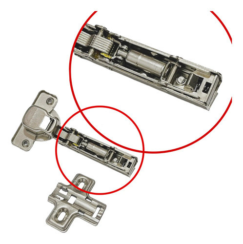 Bisagra Cazoleta 35mm Cierre Suave Codo 0 Clip X 10 0