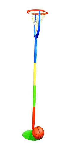 Juego De Aro Basquet Con Pelota Infantil Jardin Playero 0