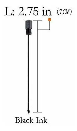 Cartucho De Tinta Ballpoint Pen D1 P/troika Negro Pack 10 1