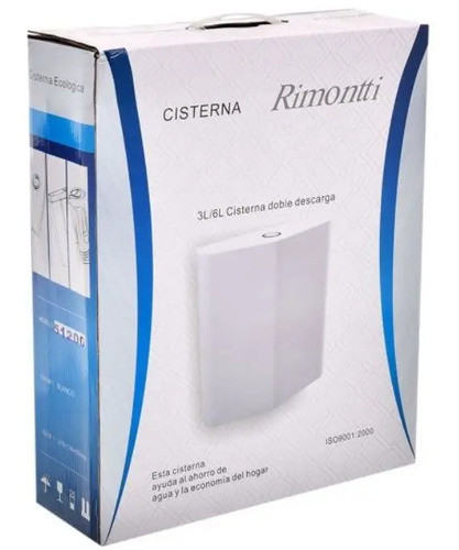 Cisterna De Pared Rimontti Doble Descarga 3 Y 6 Litros Gtia! 0