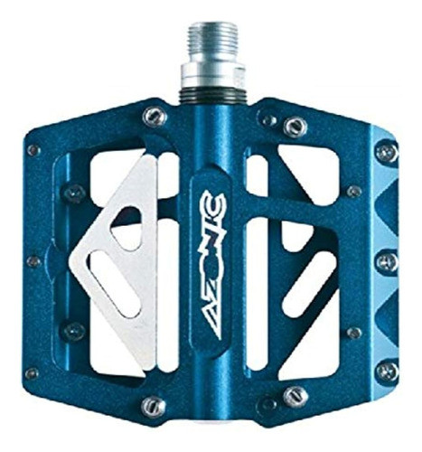 O Neal Azonic 420 Flat Pedales Para Bicicleta Azul Anodizado 0