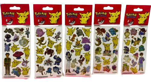 Planchas De Stickers Pokemon Combo X 40 Surtidas Por Stock 1