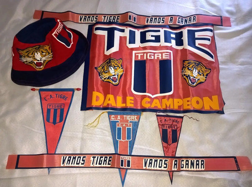Banderines Bandera Y Vinchas Club Tigre Futbol  Cod 1tg 1