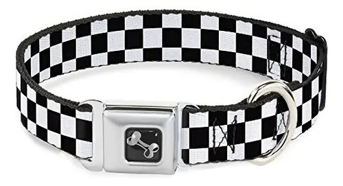 Corrector Con Hebilla Negro / Blanco Collar De Perro, Pequeñ 0