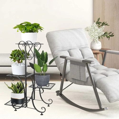 Soporte De Planta Interior Exterior Metal De 4 Niveles Para 1