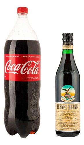 Combo Fernet Branca 750ml + Coca Cola 2,25 L - Gobar® 0