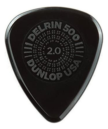 Jim Dunlop Delrin 500 Prime Grip Púas De Guitarra De 2,0 Mm 1