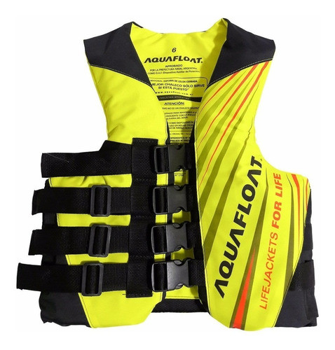 Chaleco Salvavidas Ski 4 Cinturones Aquafloat Talle10 0
